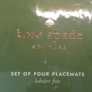 Kate Spade set o 4 Lobster placemats. NEW